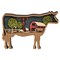 Farm Scene Wooden Table Decor Set of 2, Cutout Country Style Shelf Sitters